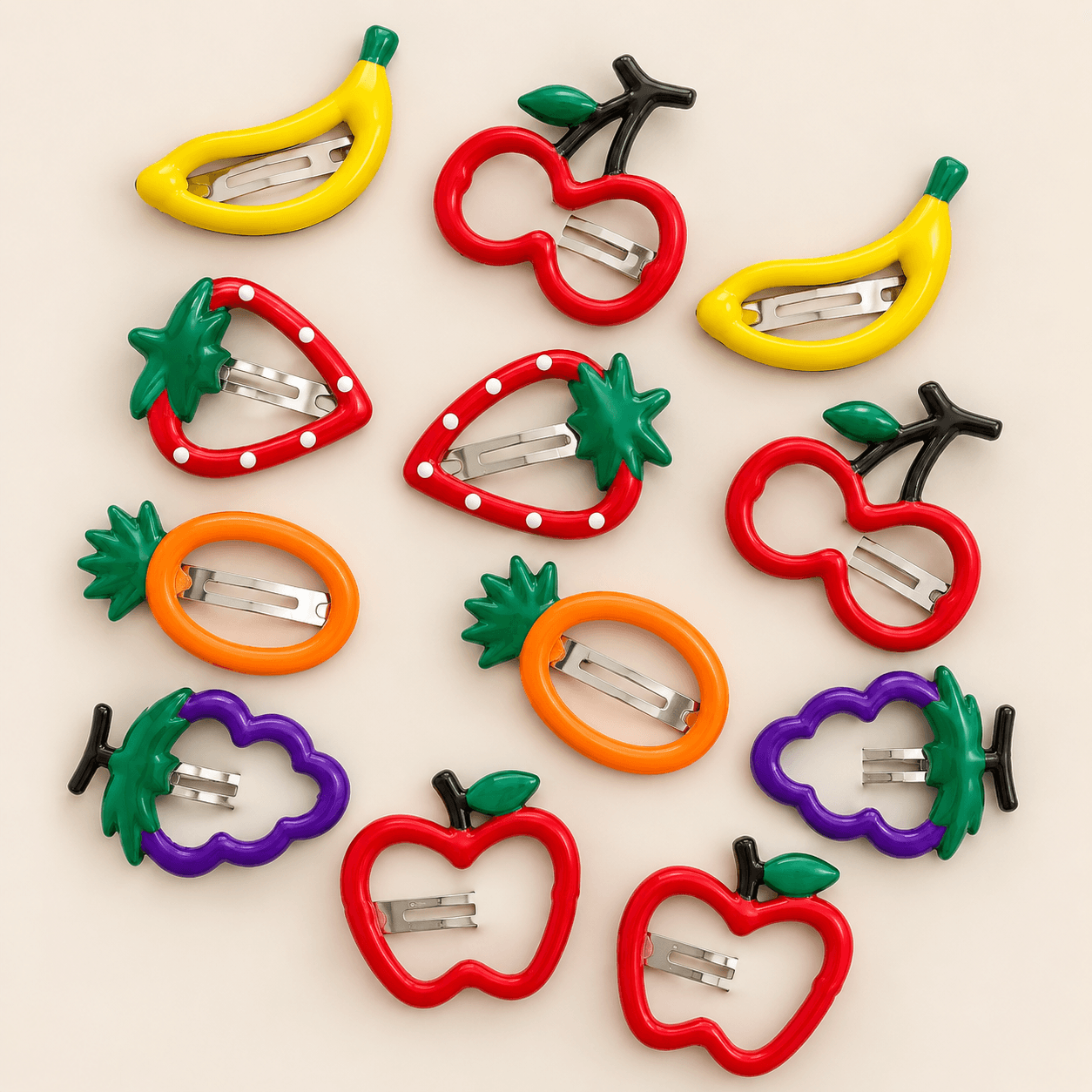 Kawaii Fruit Clip Cards