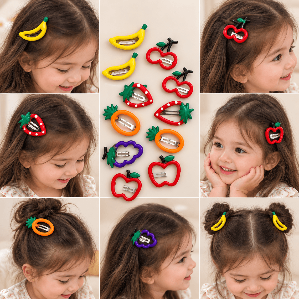 Kawaii Fruit Clip Cards — view 3